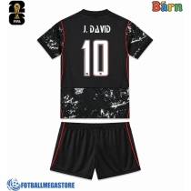 Fotballdrakt Barn Canada Jonathan David #10 Bortedraktsett VM 2026 Kortermet (+ Korte bukser)